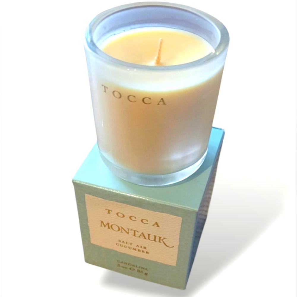 Tocca Montauk Salt Air & Cucumber Candelina 3oz 85g Candle
